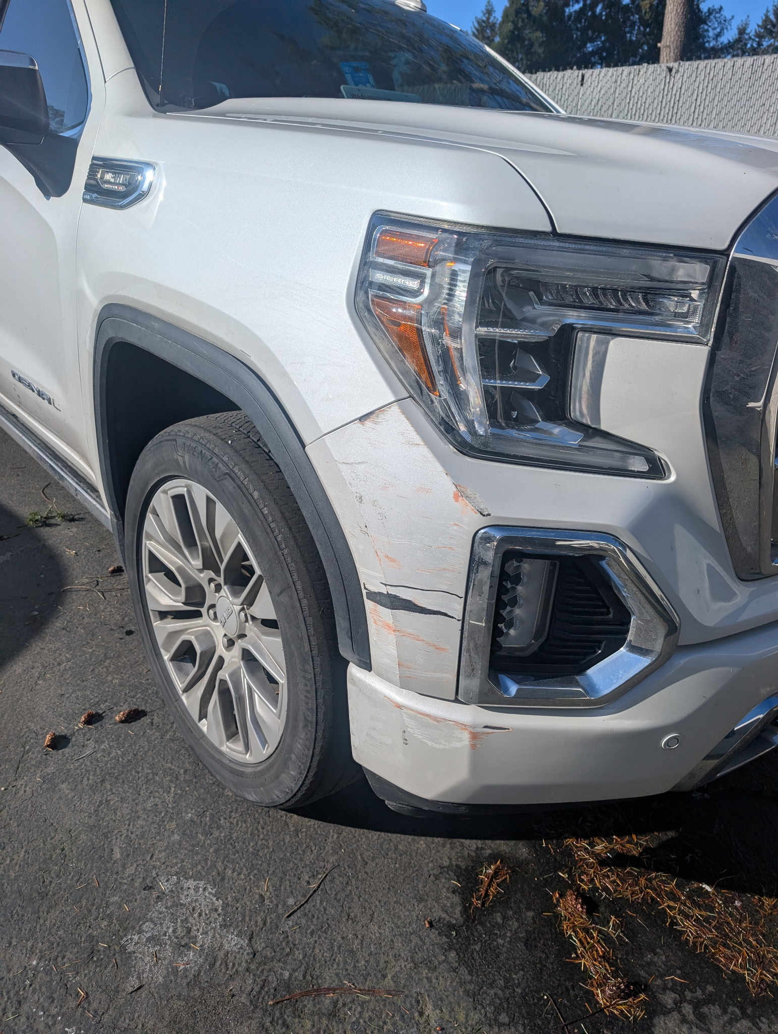 Bumper Repair before repair